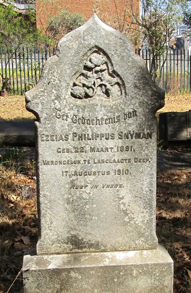 SNYMAN Ezeias Philippus 1891-1910