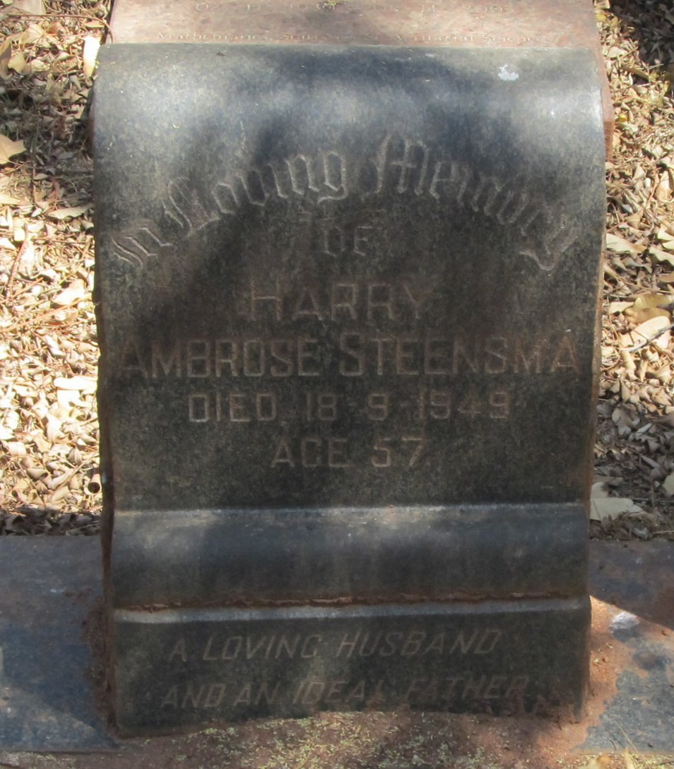 STEENSMA Harry Ambrose -1949