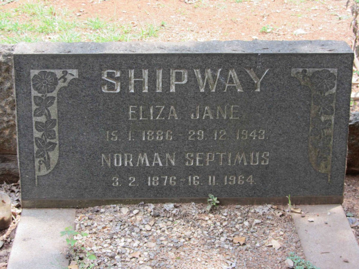 SHIPWAY Norman Septimus 1876-1964 &amp; Eliza Jane 1886-1943