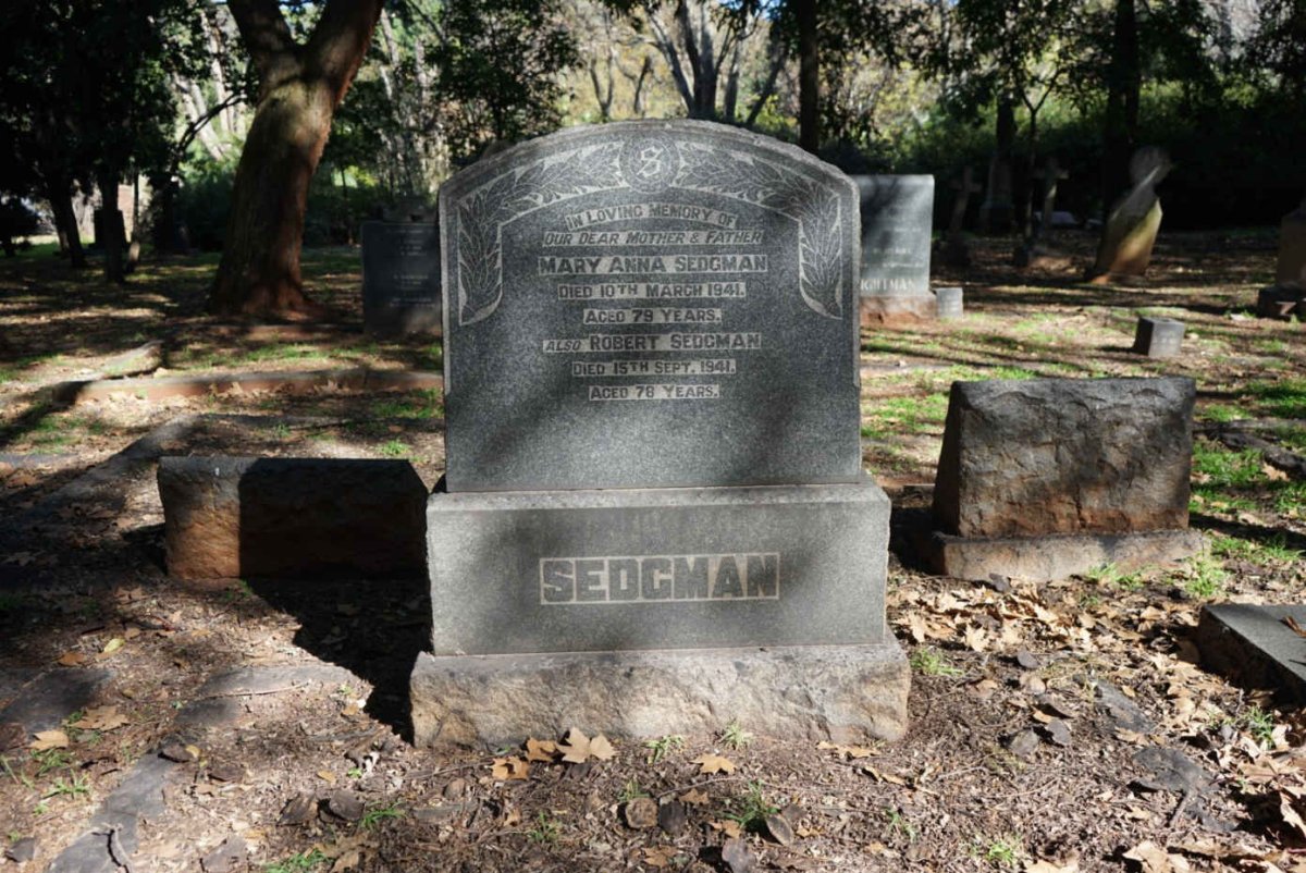 SEDGMAN Robert -1941 &amp; Mary Anna -1941