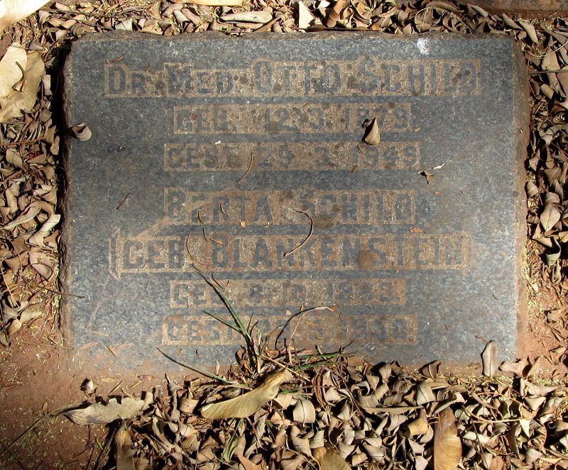 SCHILD Otto 1879-1949 &amp; Berta BLANKENSTEIN 1883-1950
