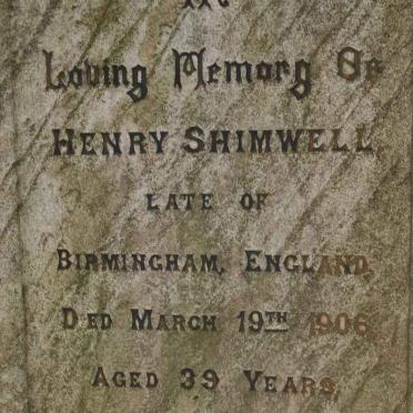 SHIMWELL Henry -1906