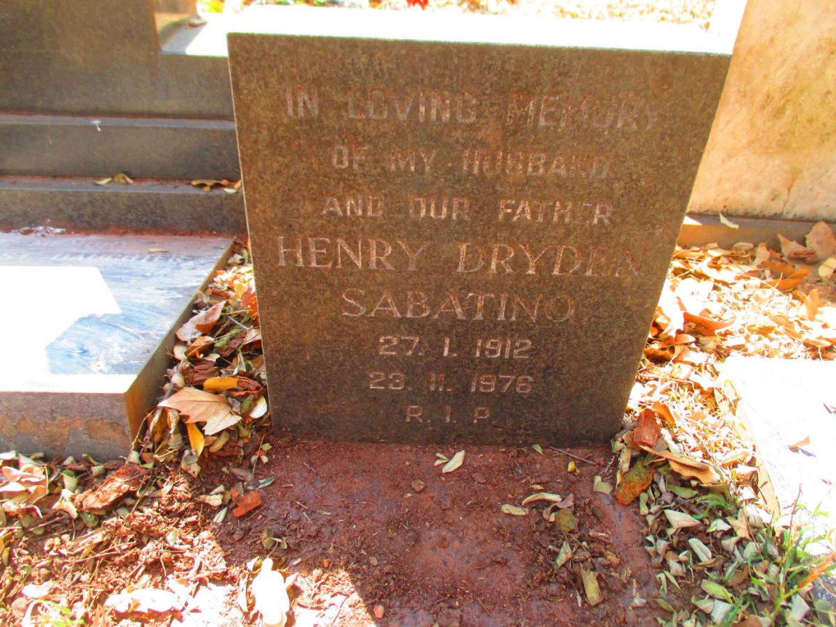 SABATINO Henry Dryden 1912-1976
