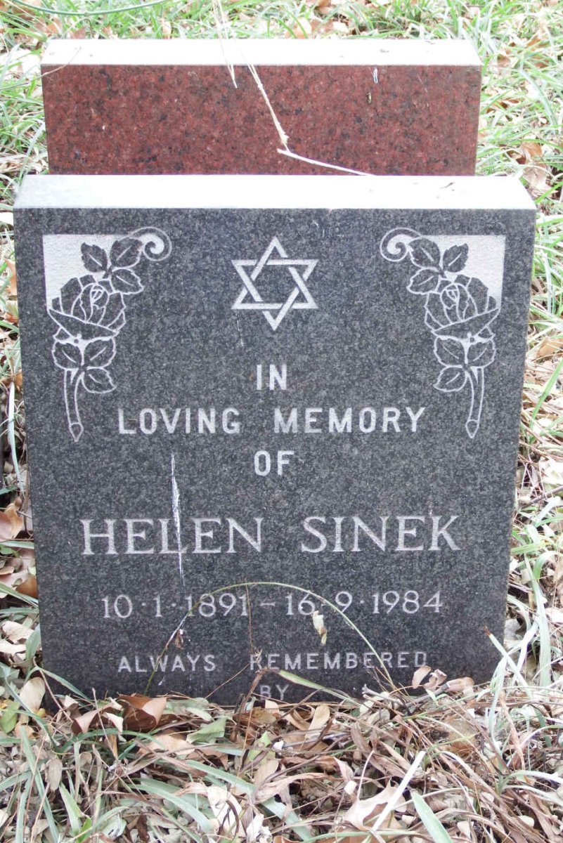 SINEK Helen 1891-1984