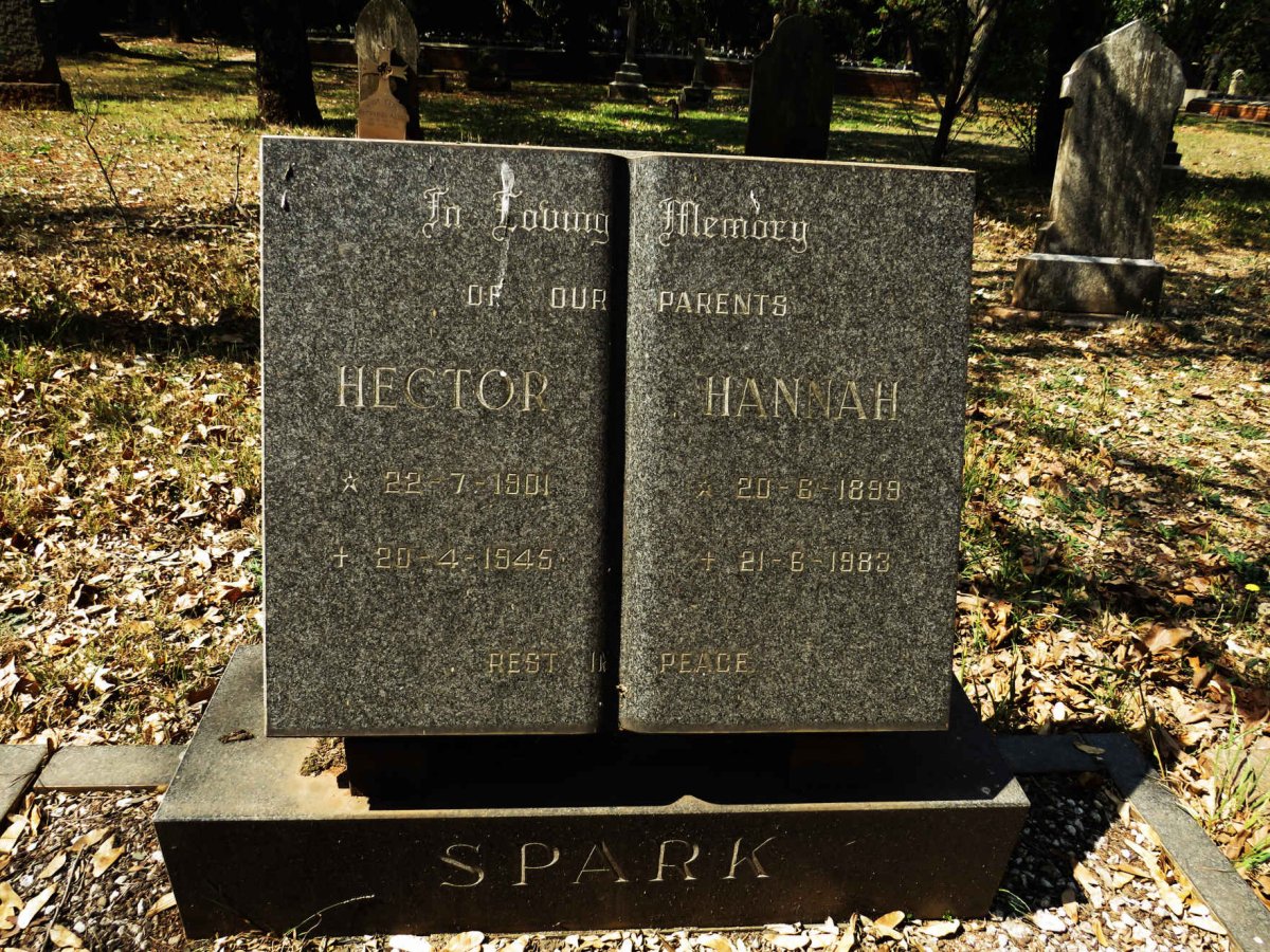 SPARK Hector 1901-1945 &amp; Hannah 1899-1983