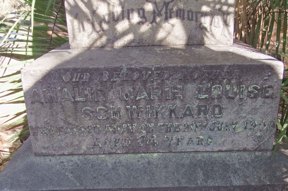SCHWIKKARD Amalie Marie Louisa -1909