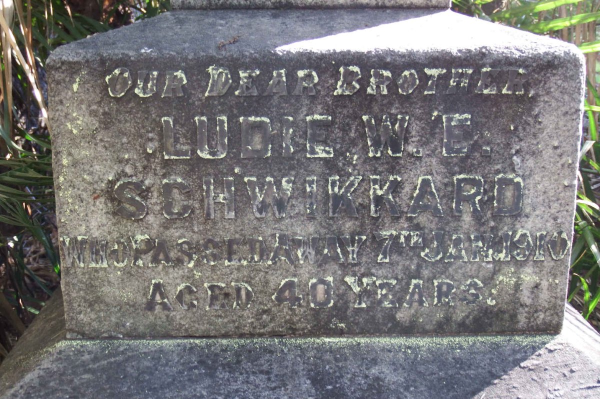 SCHWIKKARD Ludie W.E. -1910