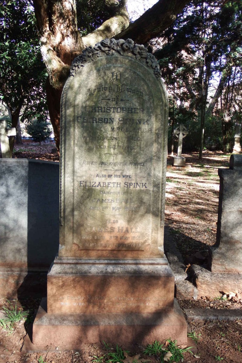 SPINK Christopher Peirson -1905 &amp; Elizabeth -1935 :: HALL James -1923