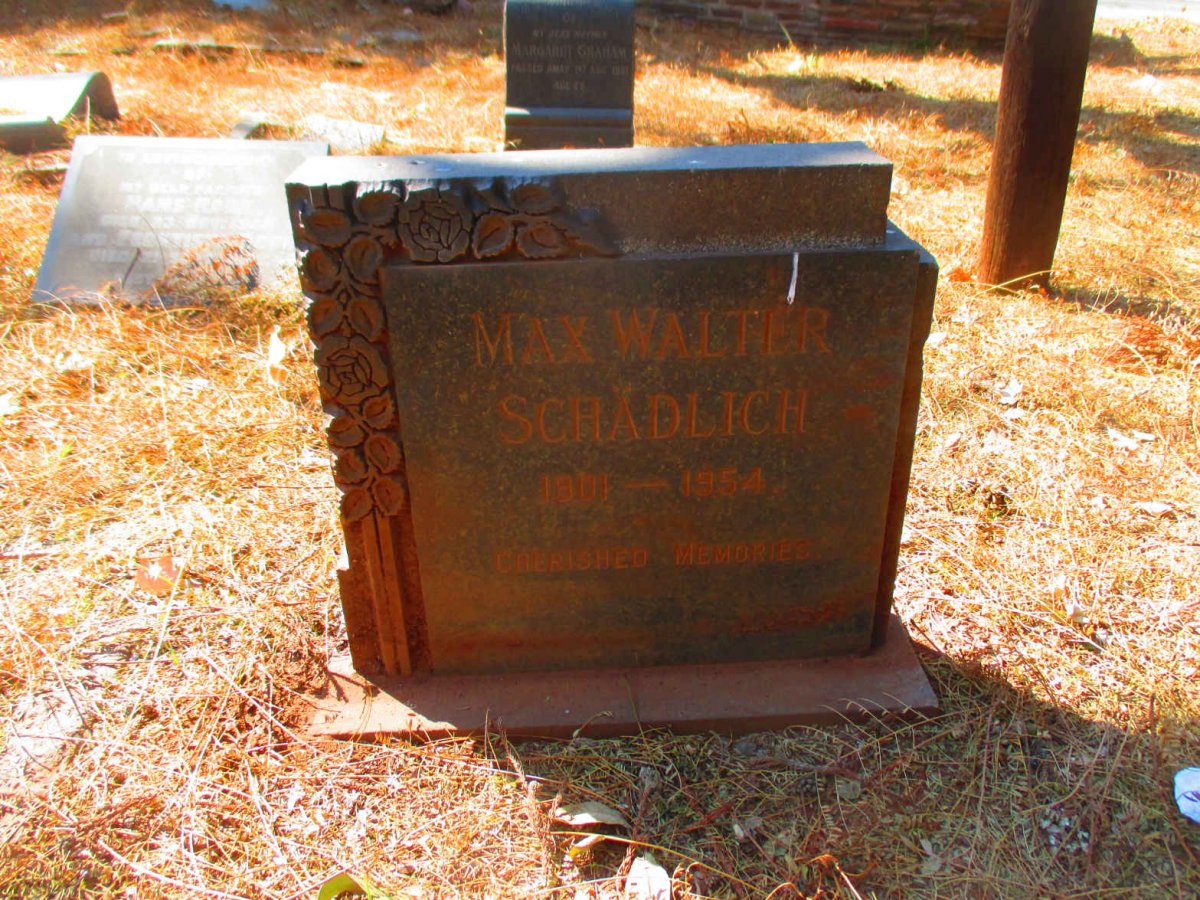SCHADLICH Max Walter 1901-1954