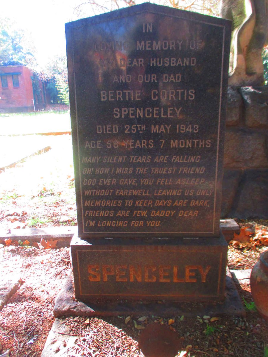 SPENCELEY Bertie Cortis -1943