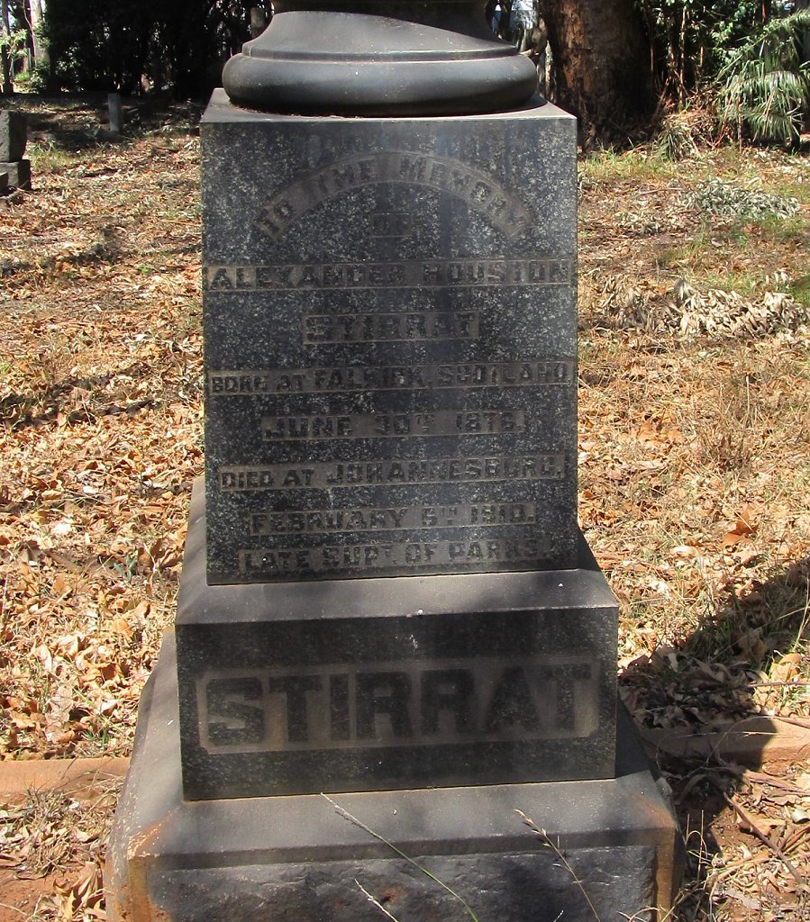 STIRRAT Alexander Houston 1876-1910