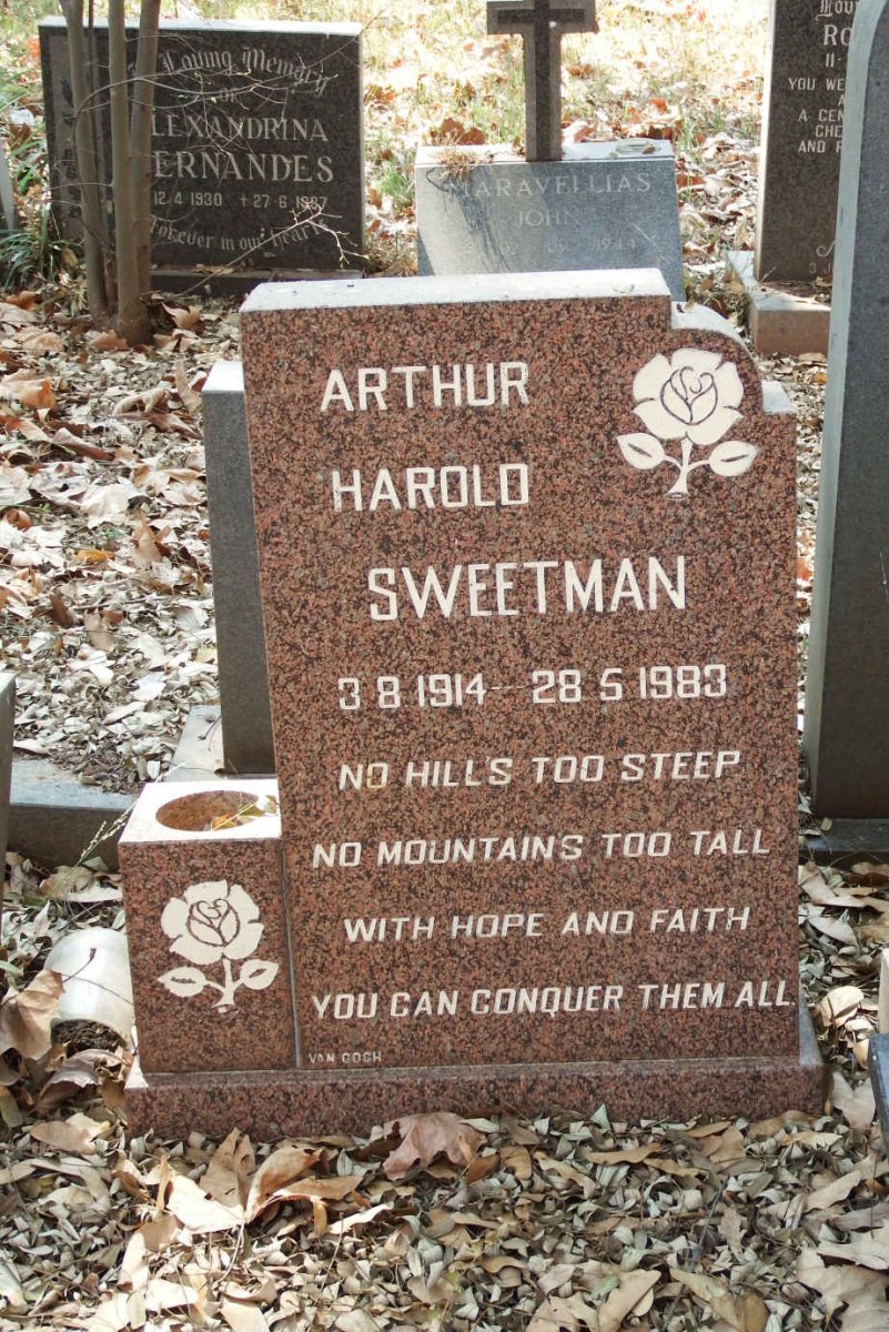 SWEETMAN Arthur Harold 1914-1983