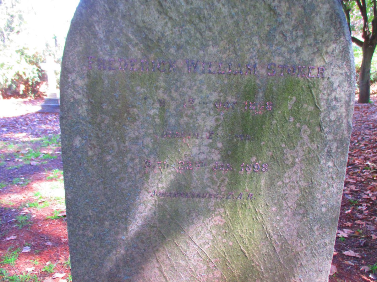 STOKER Frederick William 1848-1898