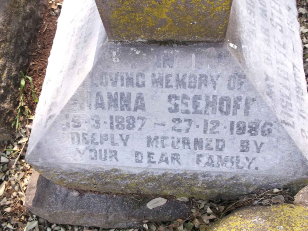 SEEHOFF Hanna 1887-1986