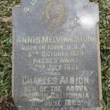 STONE Annis Melvina 1839-1921 :: ALBION Charles 1865-1923