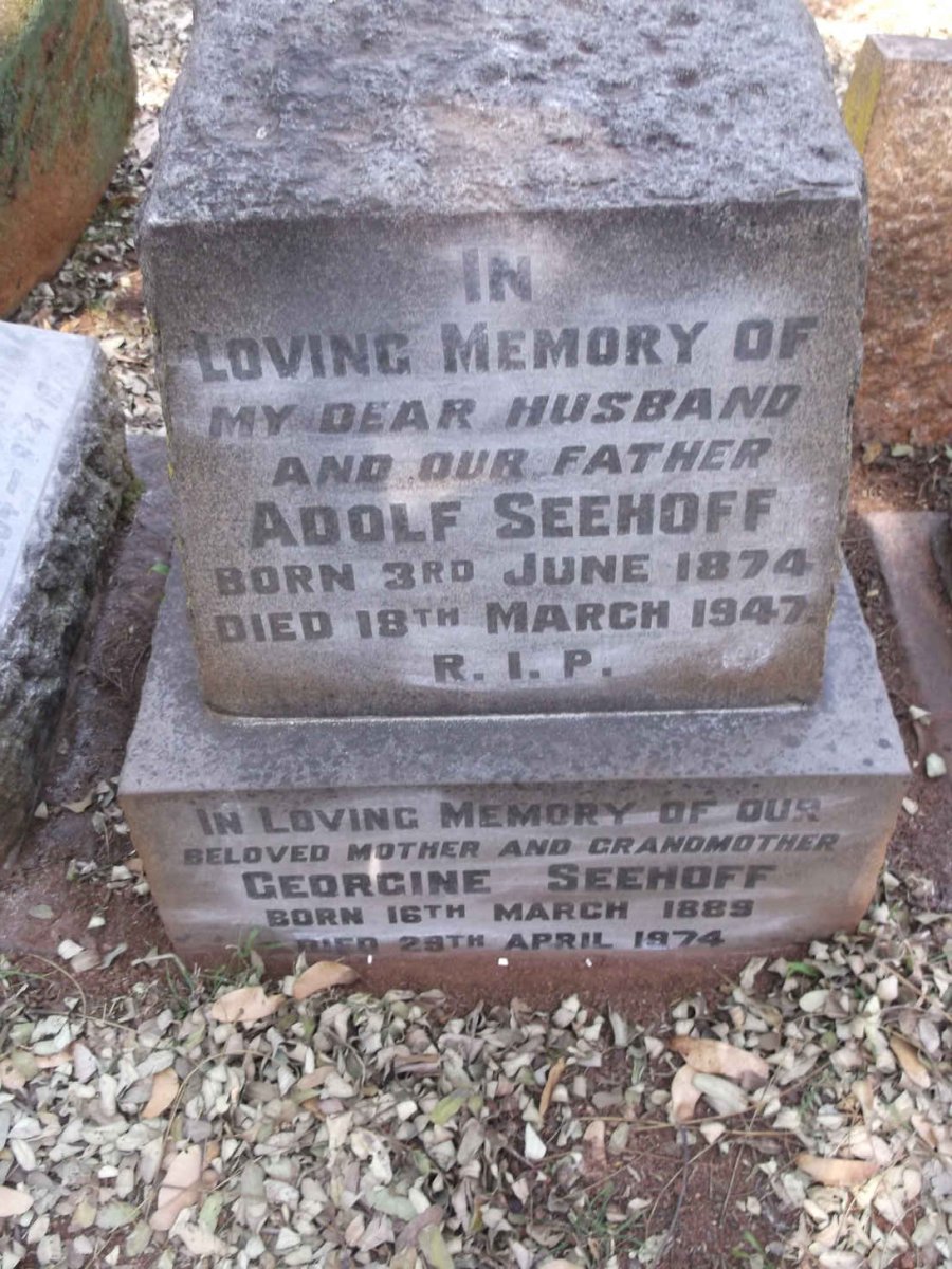 SEEHOFF Adolf 1874-1947 & Georgine 1889-1974