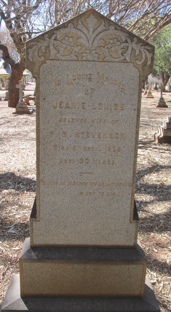 STEVENSON Jeanie Louise 