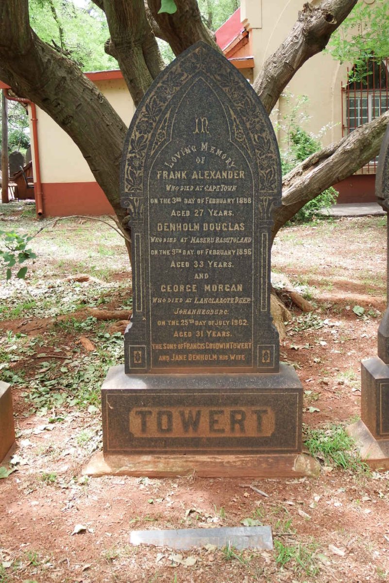 TOWERT Frank Alexander -1888 :: TOWERT Denholm Douglas -1896 :: TOWERT George Mason -1902