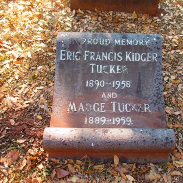 TUCKER Eric Francis Kidger 1890-1958 & Madge 1889-1959