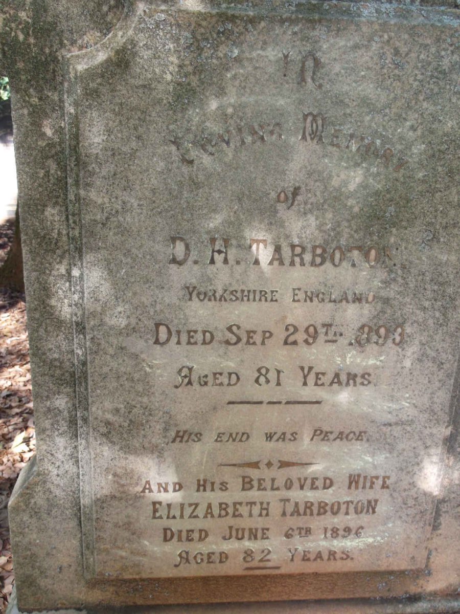 TARBOTON D.H. -1893 & Elizabeth -1896 :: CAMPBELL Colin -1919 & Emma -1920_2