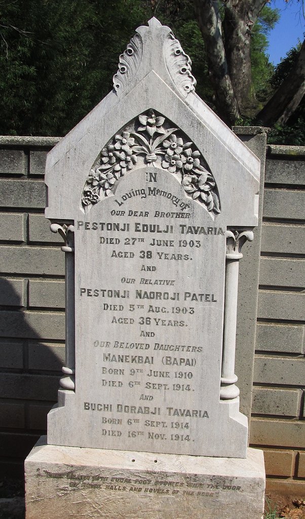 TAVARIA Prestonji Edulji -1903 :: Manekbai 1910-1914 :: Buchi Dorabji 1914-1914 :: PATEL Prestonji Nadroji -1903