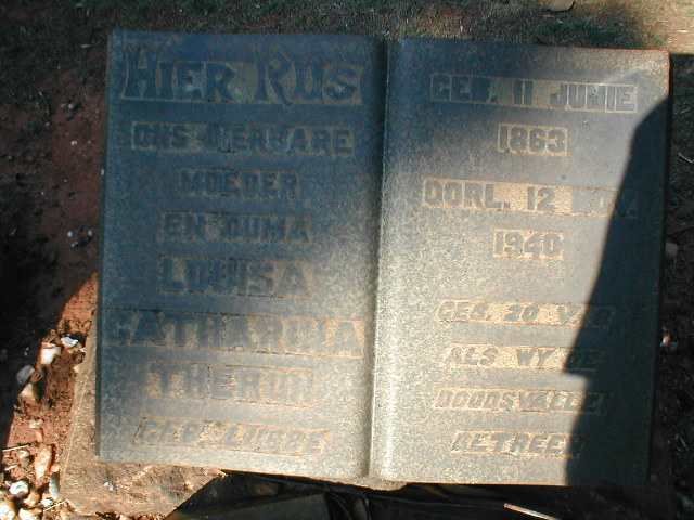 THERON Louisa Catharina 1863-1940