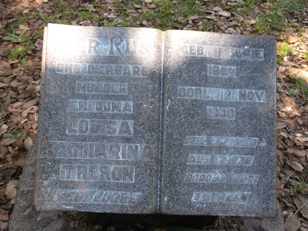 THERON Pieter Johannes 1882-1945 & Louisa Katharina LUBBE 1863-1940_2