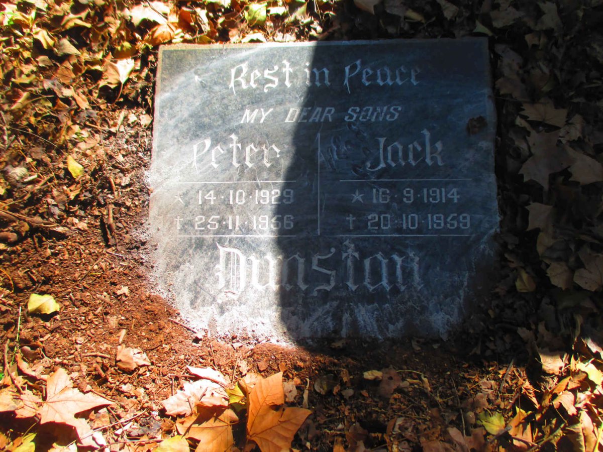 DUNSTAN Peter 1929-1956 :: DUNSTAN Jack 1914-1959