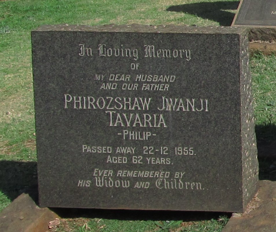 TAVARIA Phirozshaw Jwanji -1955