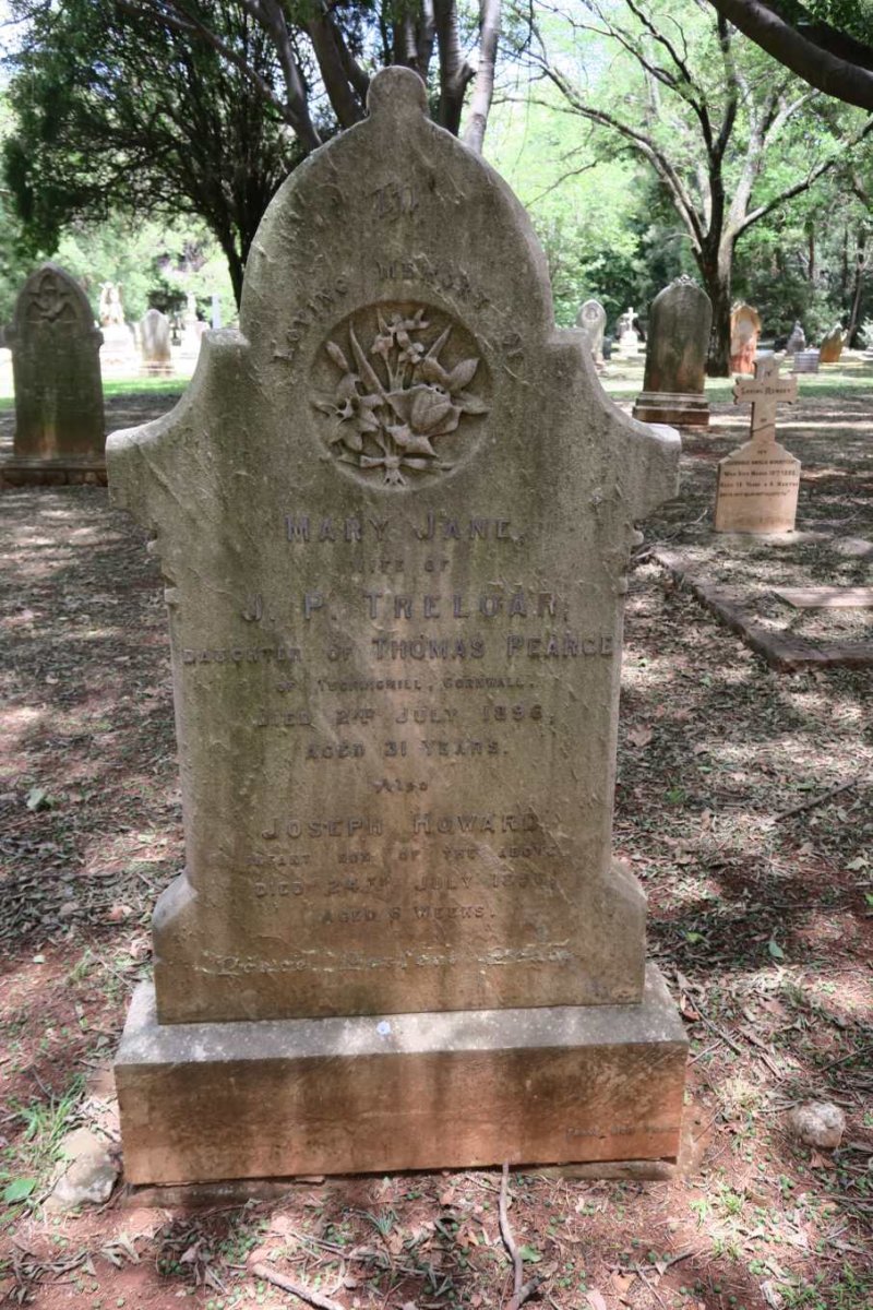 TRELOAR Mary Jane nee PEARCE -1896 :: TRELOAR Joseph Howard -1896
