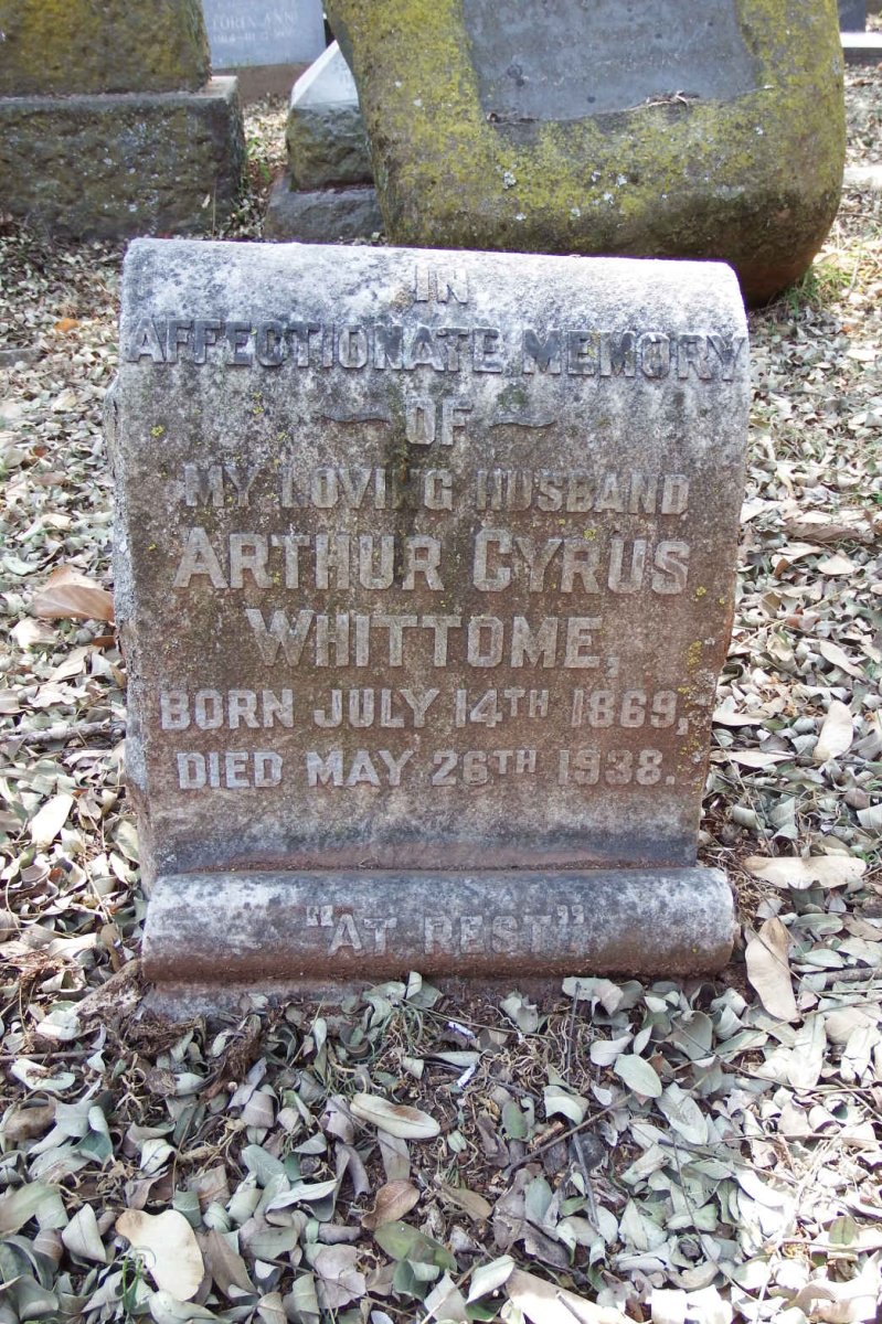 WHITTOME Arthur Cyrus 1869-1938