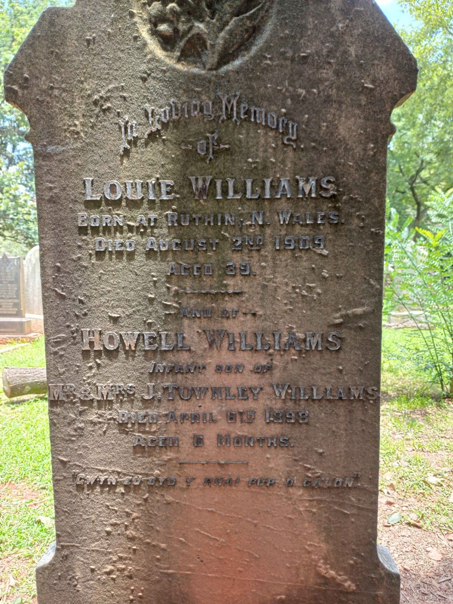 WILLIAMS Louie -1909 :: WILLIAMS Howell -1898