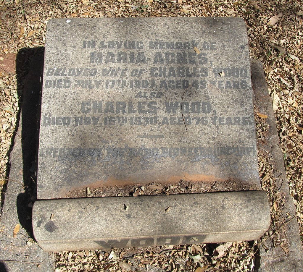 WOOD Charles -1930 &amp; Maria Agnes -1907
