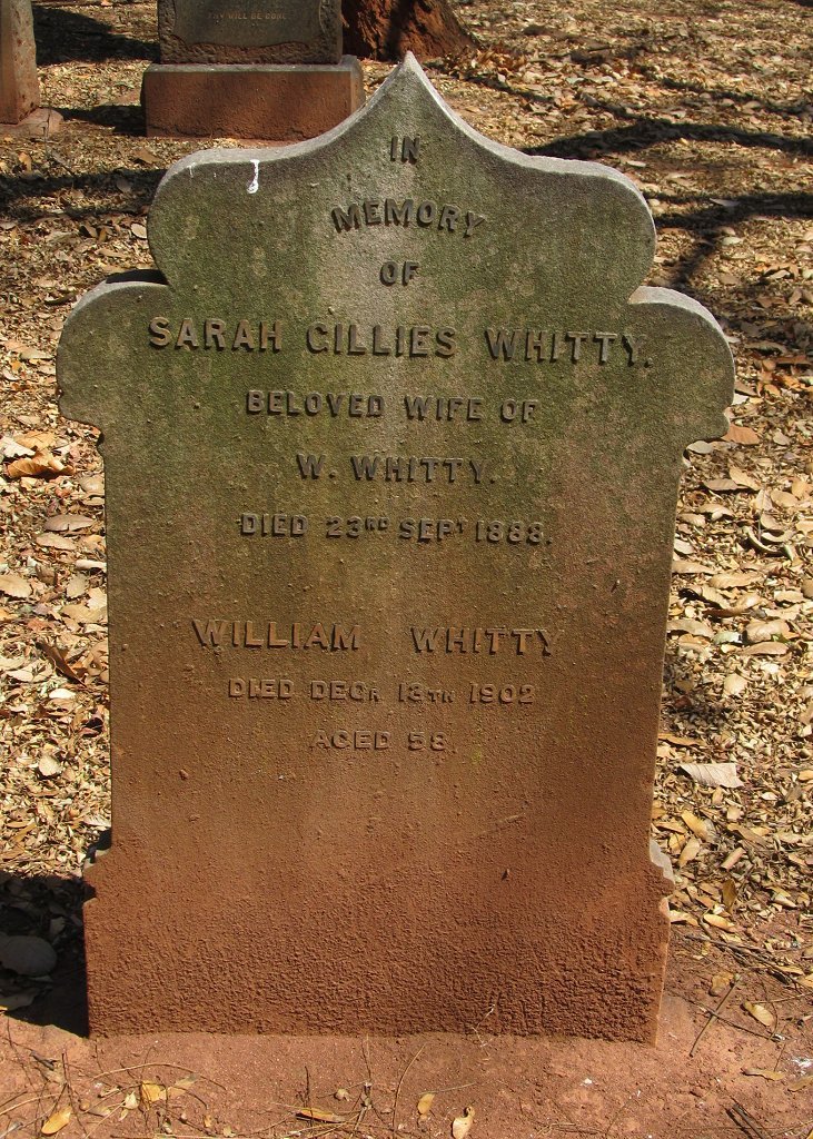 WHITTY William -1902 &amp; Sarah Gillies -1888