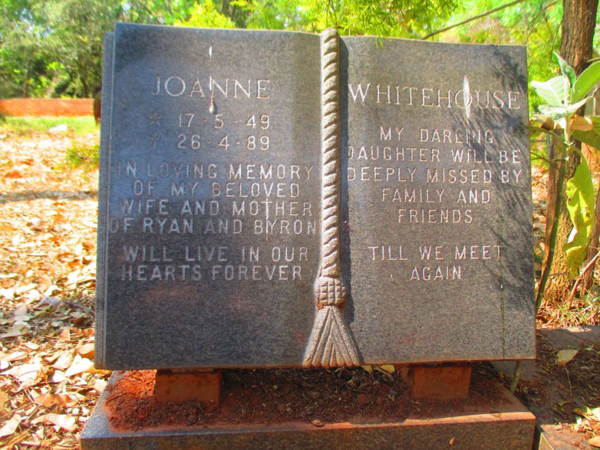 WHITEHOUSE Joanne 1949-1989