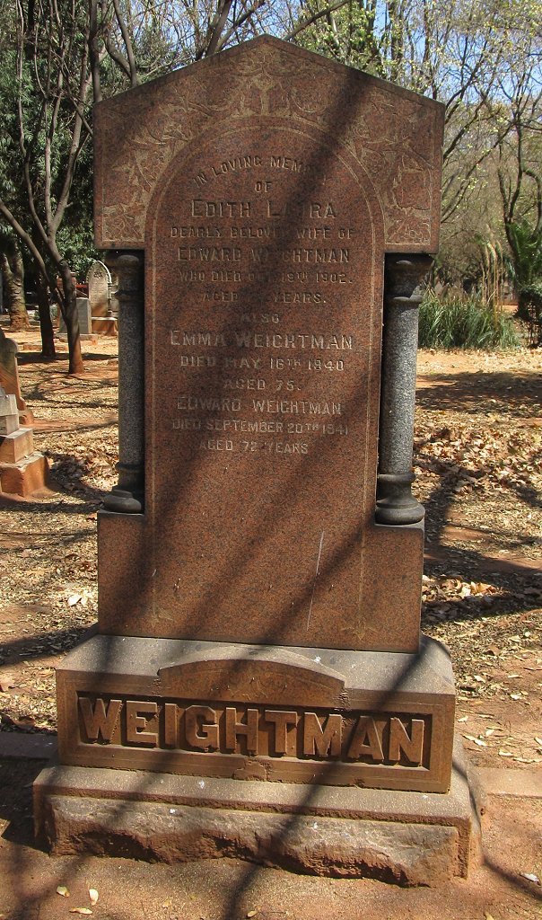 WEIGHTMAN Edith Laure -1902 :: WEIGHTMAN Edward -1941 &amp; Emma -1940
