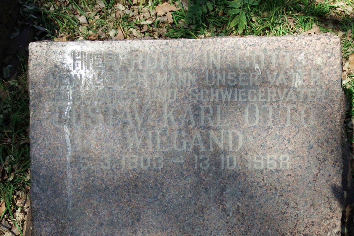 WIEGAND Gustav Karl Otto 1903-1968