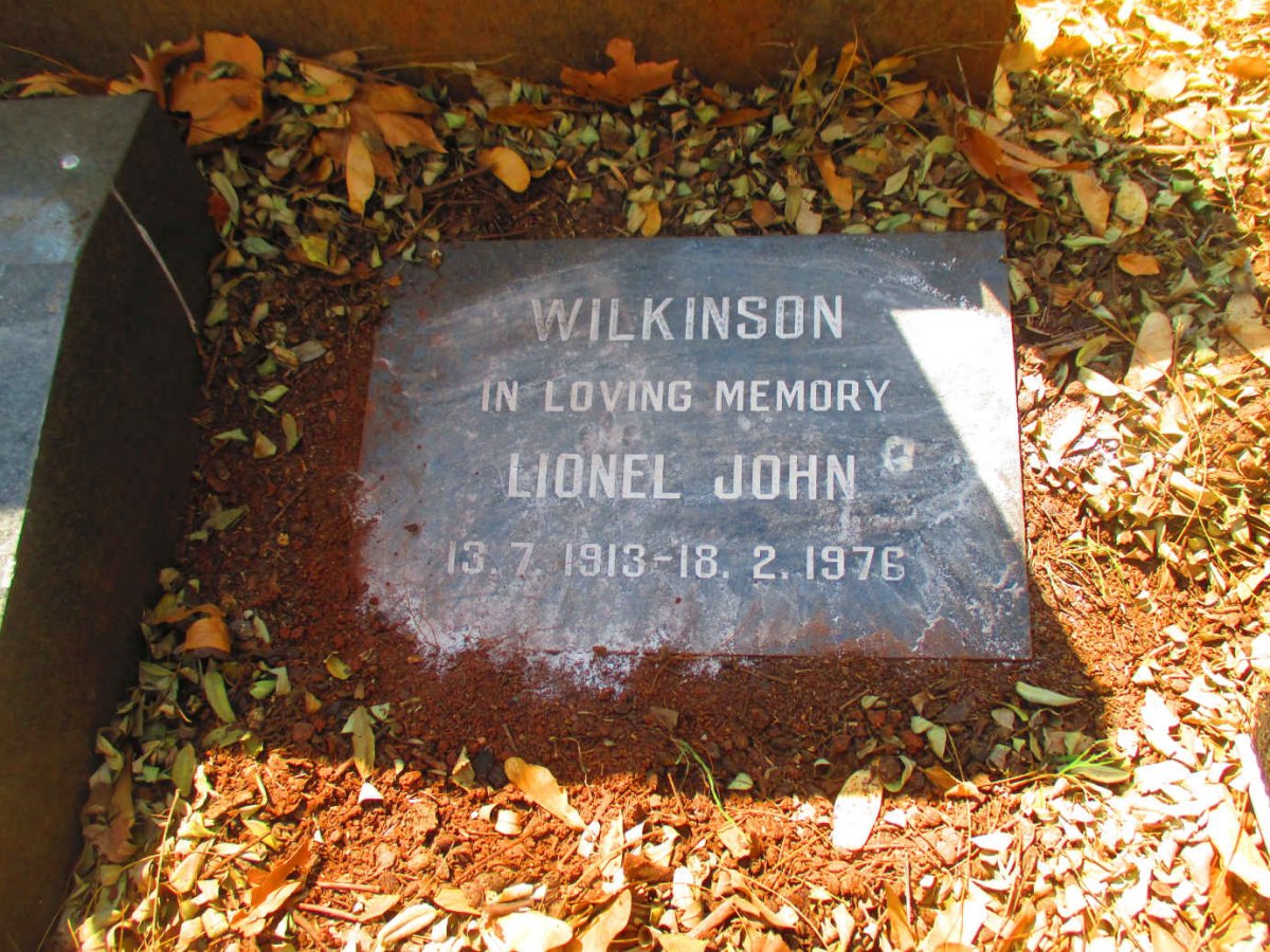 WILKINSON Lionel John 1913-1976