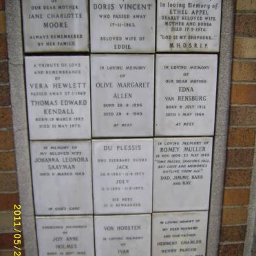 016 Memorial wall
