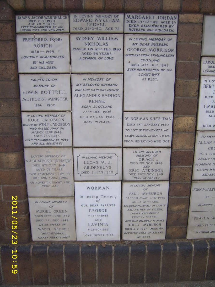 025 Memorial wall