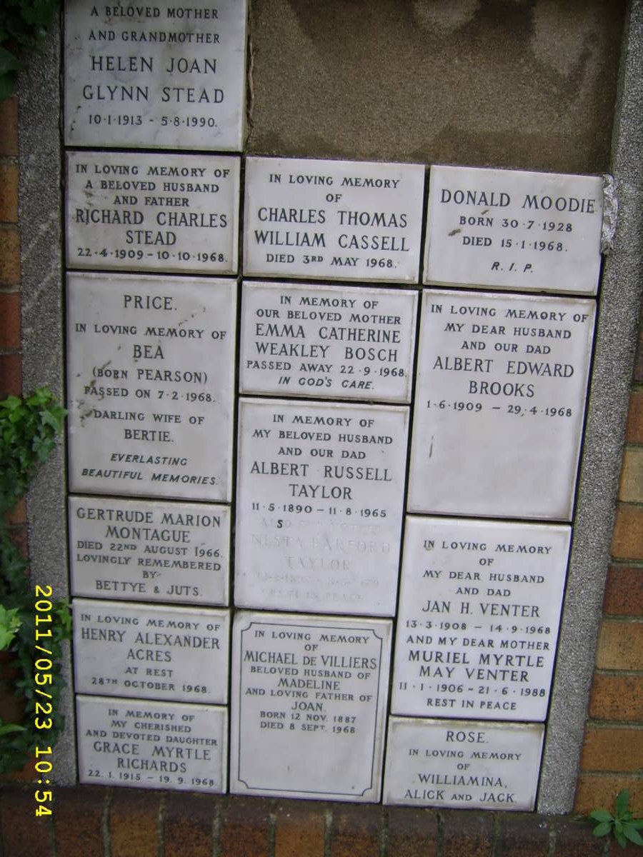 013 Memorial wall