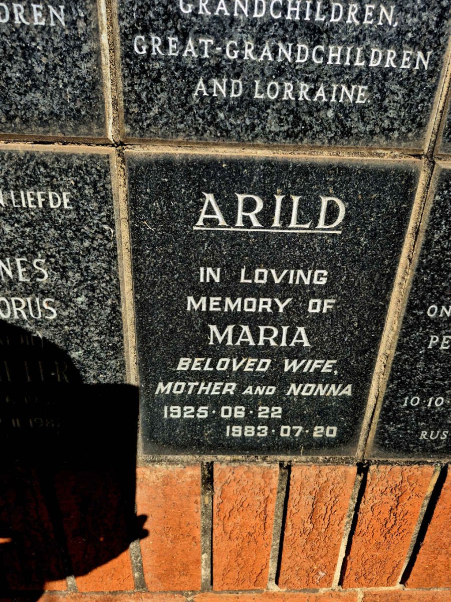 ARILD Maria 1925-1983