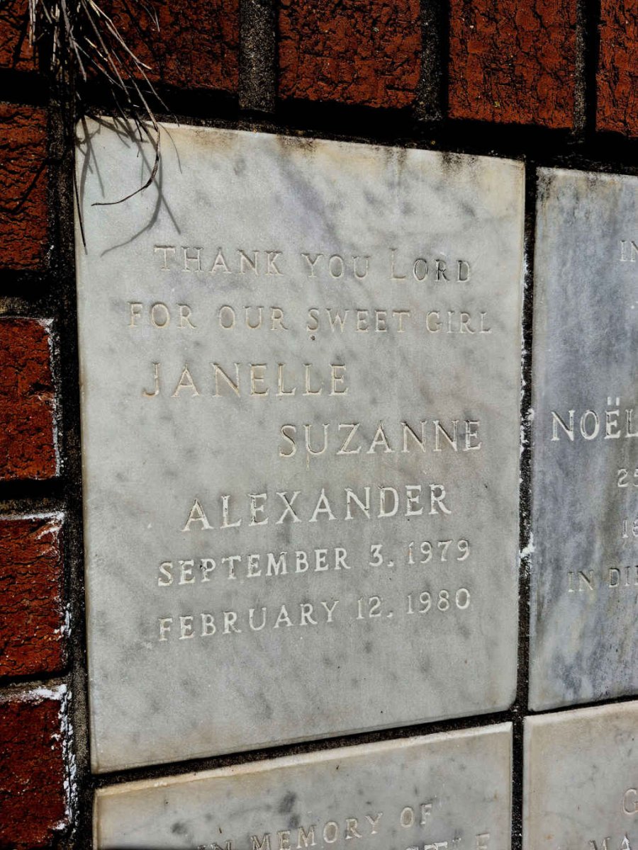 ALEXANDER Janelle Suzanne 1979-1980