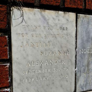 ALEXANDER Janelle Suzanne 1979-1980