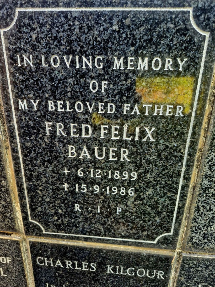 BAUER Fred Felix 1899-1986