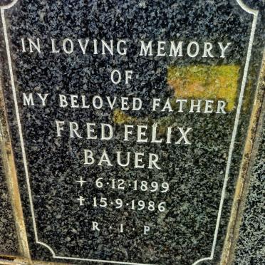 BAUER Fred Felix 1899-1986