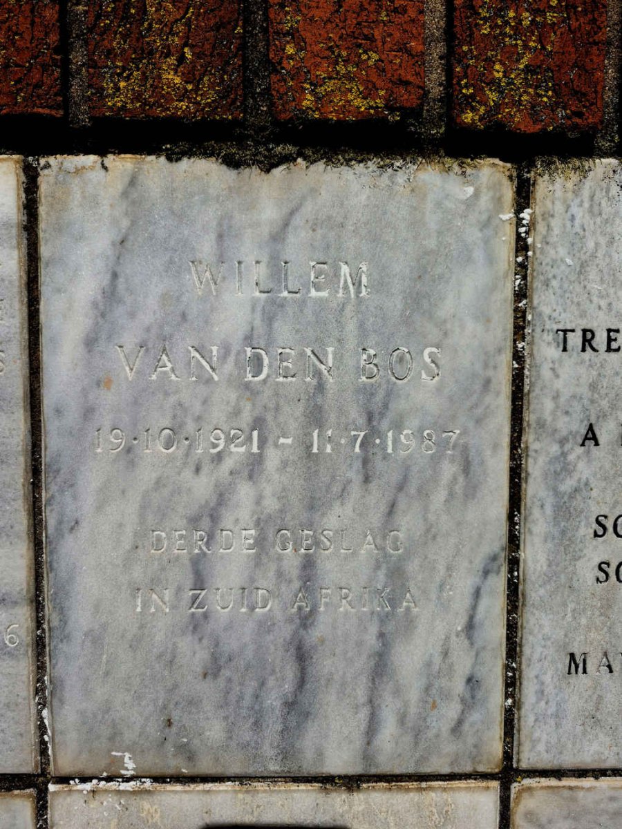 BOS Willem, van den 1921-1987