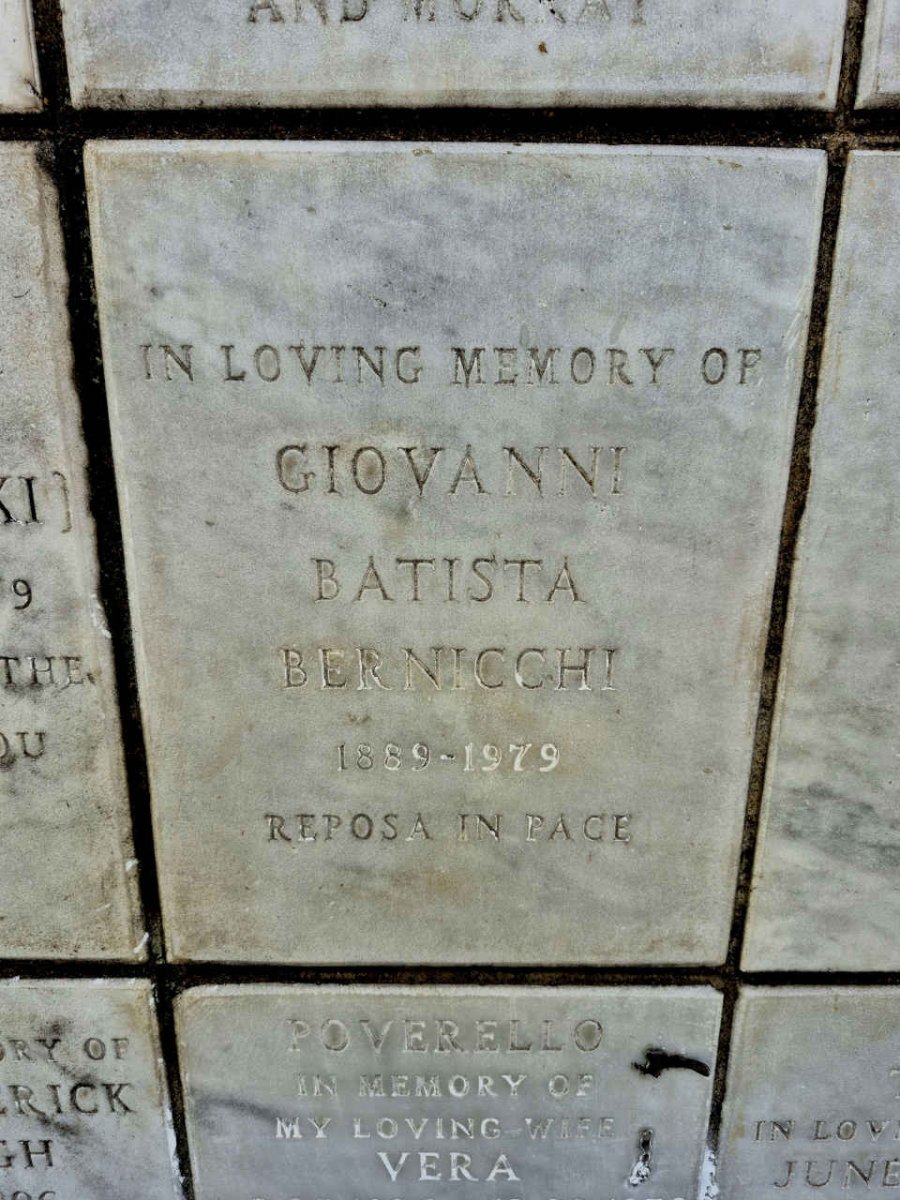 BERNICCHI Giovanni Batista 1889-1979