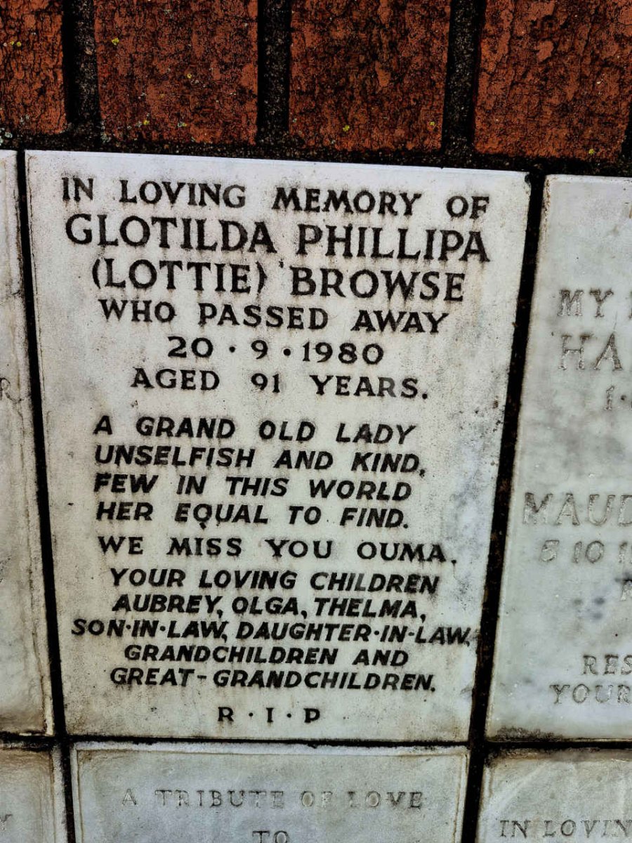 BROWSE Glotilda Phillipa -1980