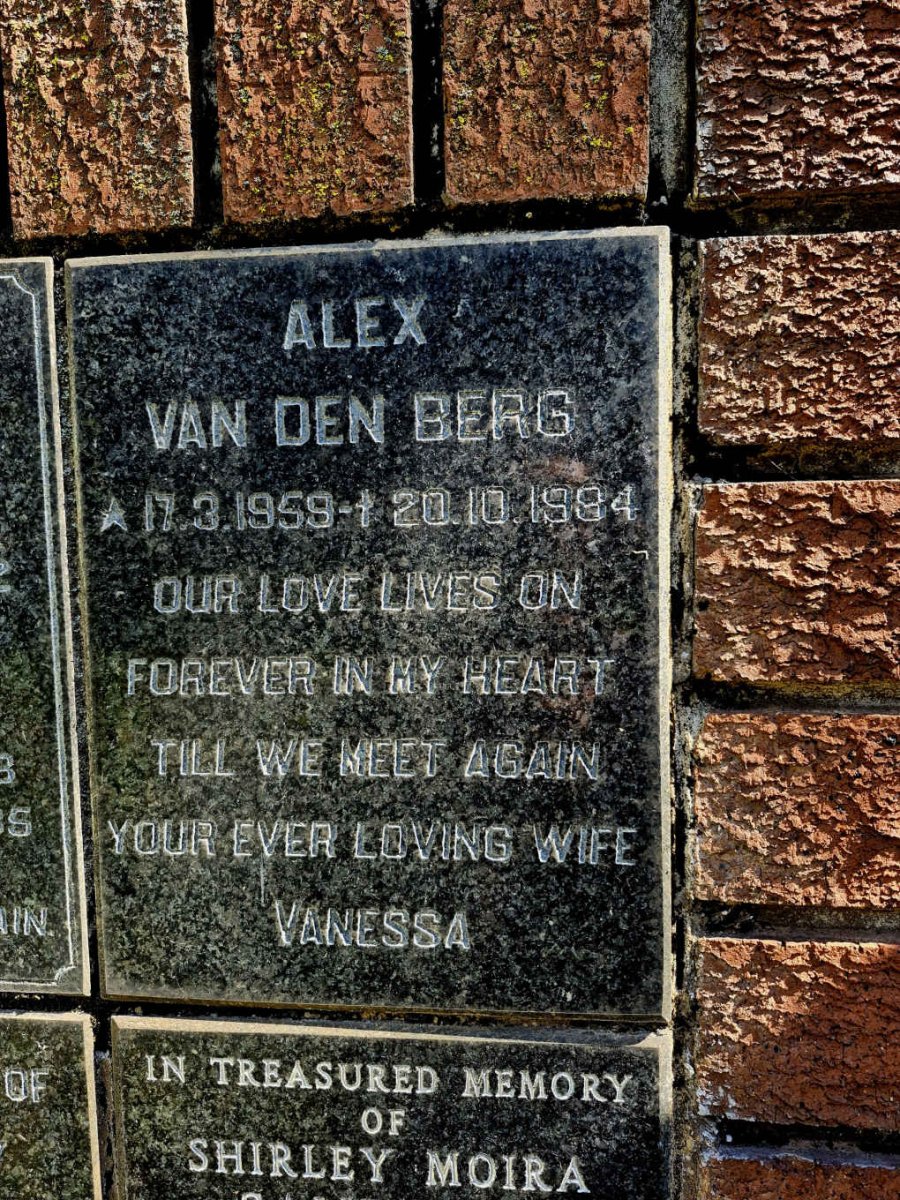 BERG Alex, van den 1959-1984